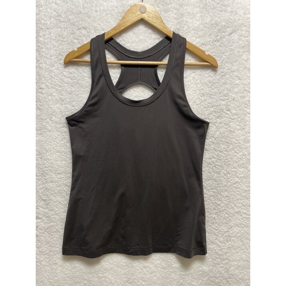 Athleta‎ Tank Top Women’s Size M Gray Racerback Sleeveless Athletic Yoga Workout